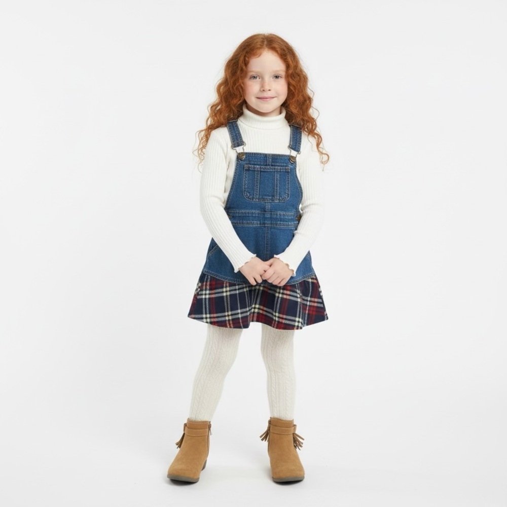 H&M‎ KIDS Brown Fringed Ankle Boots Side Zipper Sueded Gold Star size US 1.5